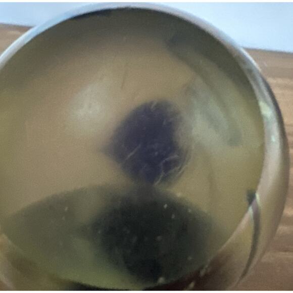 1981 EICKHOLT HEART VINE GLASS PAPERWEIGHT 3" - Picture 4 of 5